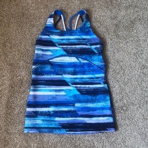 Ivivva Stretchy Blue Tank Top. Size 7